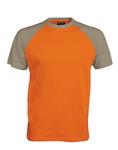 Kariban Baseball Orange/Light Grey