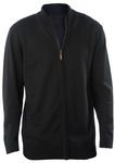 KARIBAN Mens Zip Back
