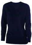 KARIBAN Ladies V-neck Navy